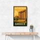 Olympian Zeus Greece Travel Poster Wall Art