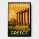 Olympian Zeus Greece Travel Poster Wall Art