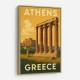 Olympian Zeus Greece Travel Poster Wall Art