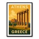 Olympian Zeus Greece Travel Poster Wall Art