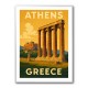Olympian Zeus Greece Travel Poster Wall Art