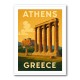 Olympian Zeus Greece Travel Poster Wall Art