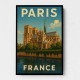 Paris Notre-Dame Cathedral Travel Poster 1 Wall Art