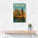 Prague Travel Poster 2 Wall Art