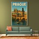 Prague Travel Poster 2 Wall Art