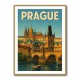 Prague Travel Poster 2 Wall Art