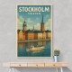 Stockholm Travel Poster Wall Art