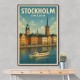 Stockholm Travel Poster Wall Art