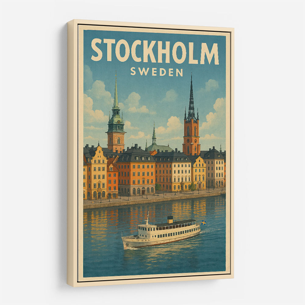 Stockholm Travel Poster Wall Art