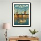Stockholm Travel Poster Wall Art