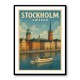 Stockholm Travel Poster Wall Art