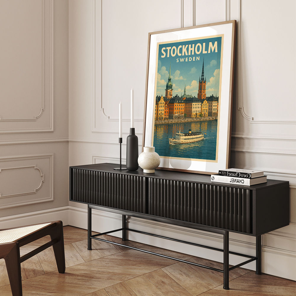 Stockholm Travel Poster Wall Art