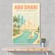 Abu Dhabi Travel Poster Wall Art
