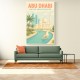 Abu Dhabi Travel Poster Wall Art