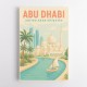 Abu Dhabi Travel Poster Wall Art