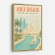 Abu Dhabi Travel Poster Wall Art
