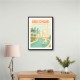 Abu Dhabi Travel Poster Wall Art