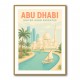 Abu Dhabi Travel Poster Wall Art