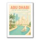 Abu Dhabi Travel Poster Wall Art