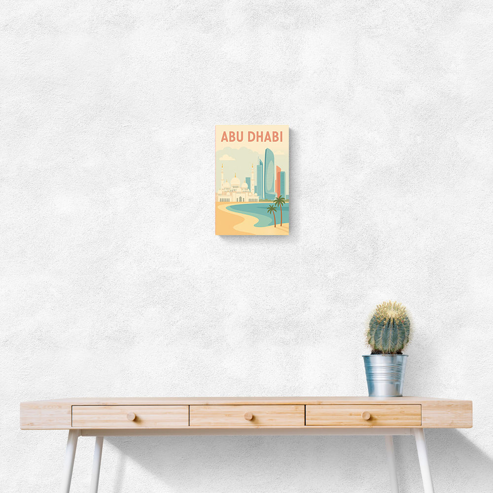 Abu Dhabi Travel Poster1 Wall Art