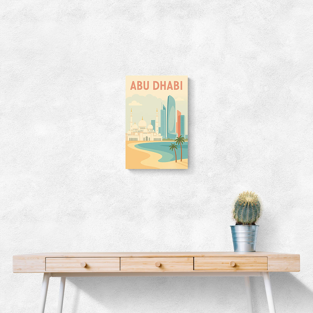 Abu Dhabi Travel Poster1 Wall Art