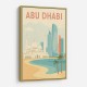 Abu Dhabi Travel Poster1 Wall Art