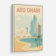 Abu Dhabi Travel Poster1 Wall Art