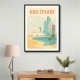 Abu Dhabi Travel Poster1 Wall Art