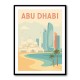 Abu Dhabi Travel Poster1 Wall Art