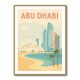 Abu Dhabi Travel Poster1 Wall Art