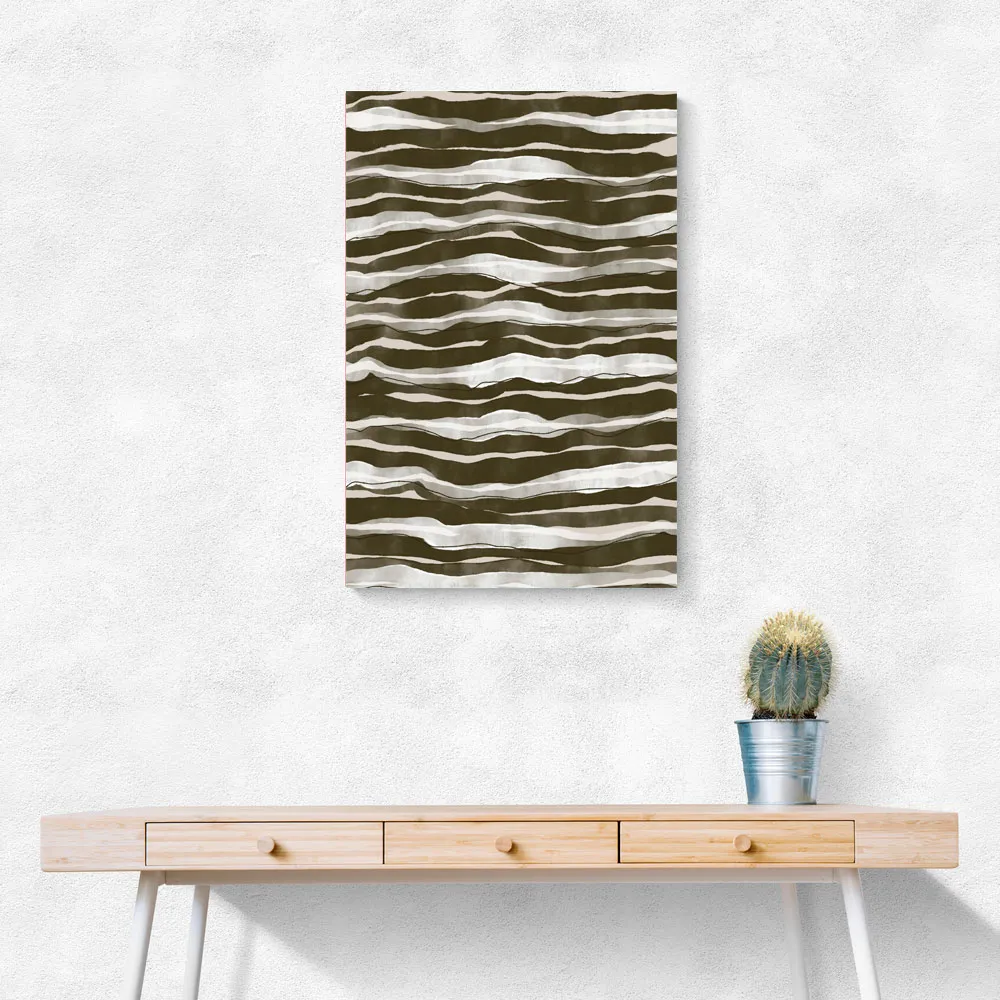 Green Watercolor Waves