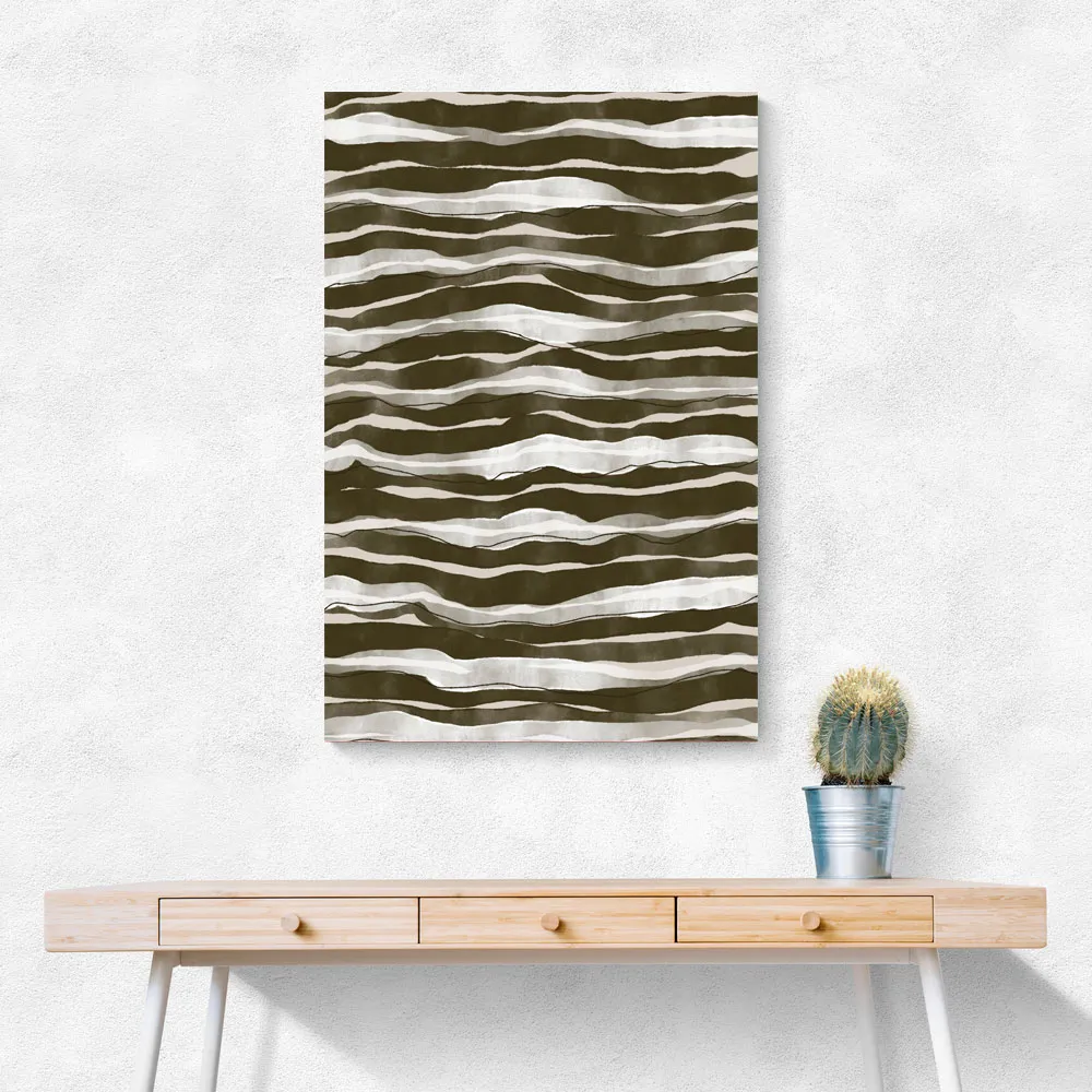 Green Watercolor Waves