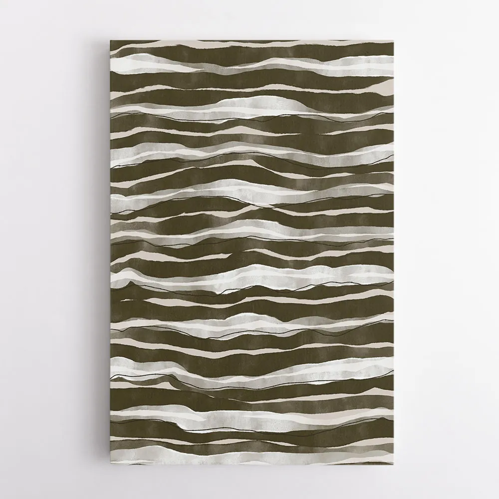 Green Watercolor Waves