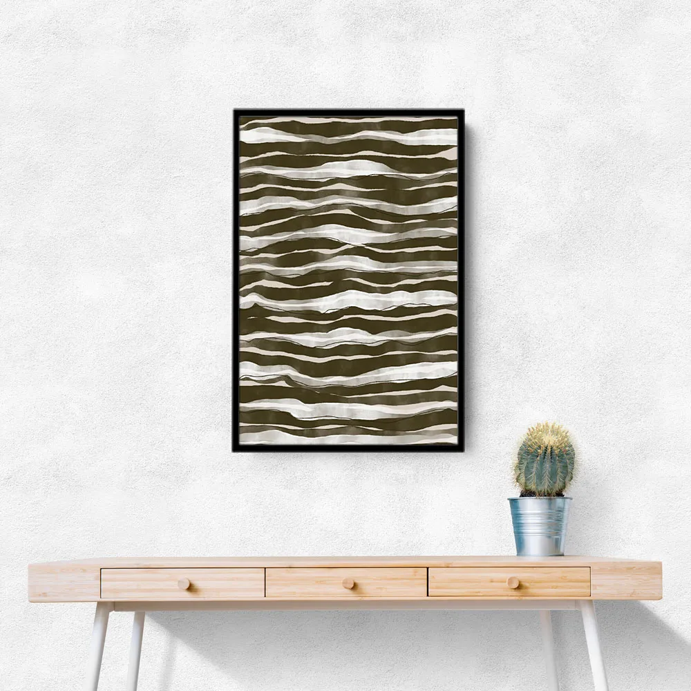 Green Watercolor Waves
