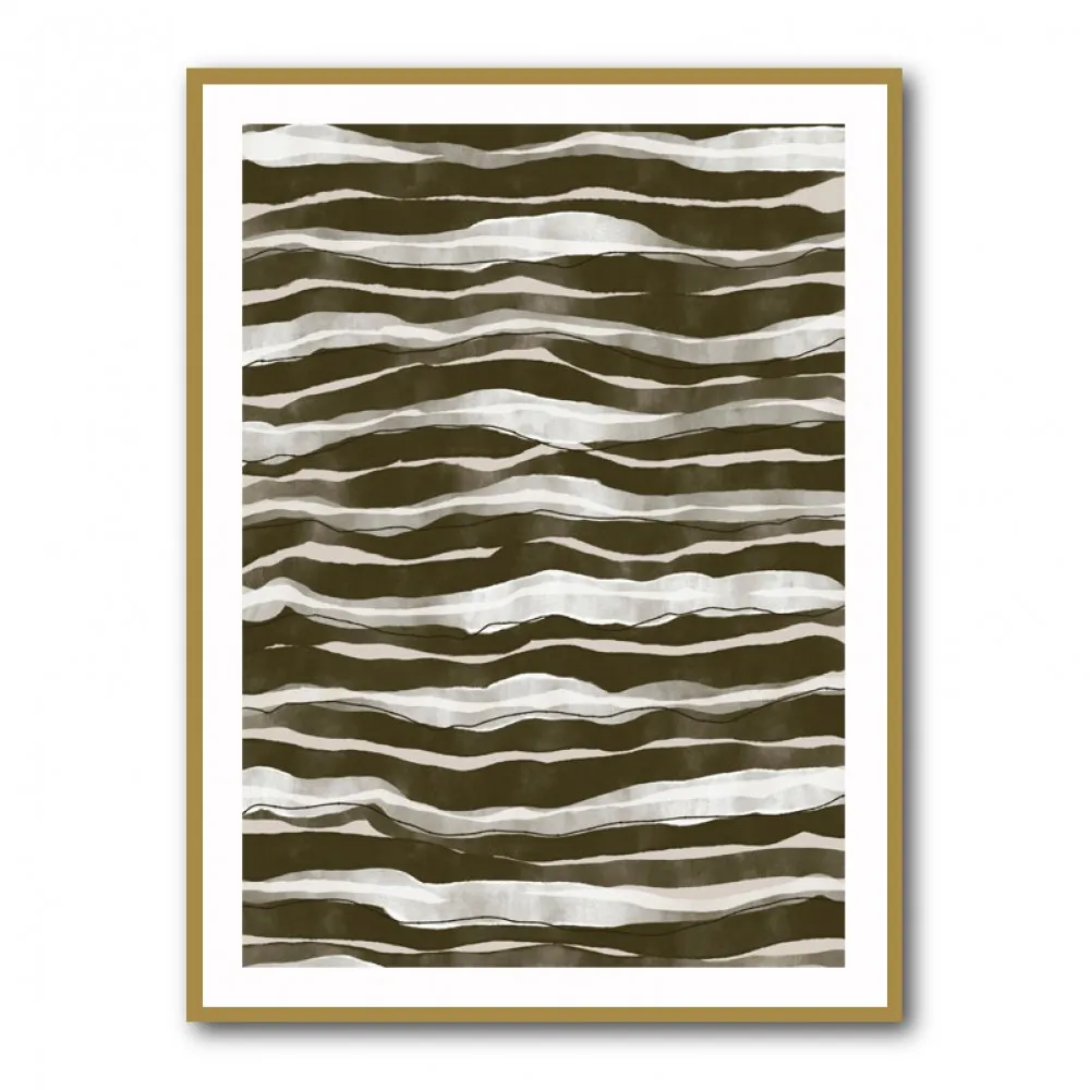 Green Watercolor Waves