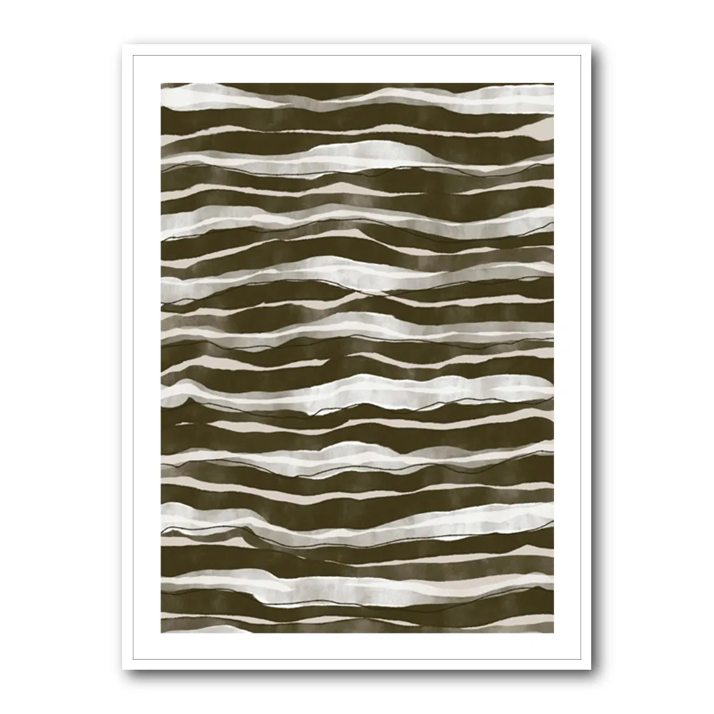 Green Watercolor Waves