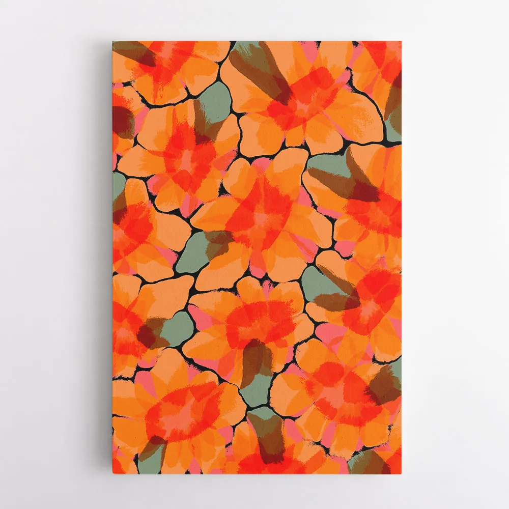 Orange Big Flowers