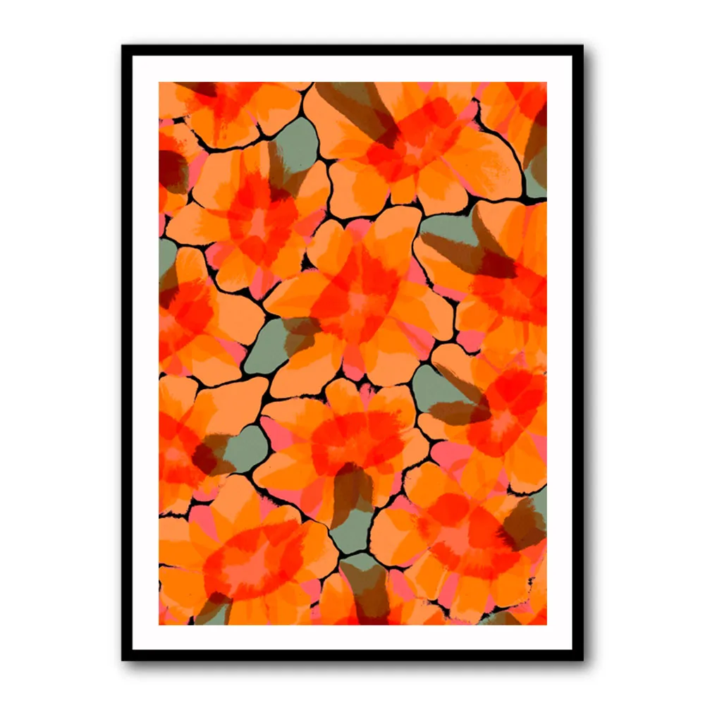 Orange Big Flowers