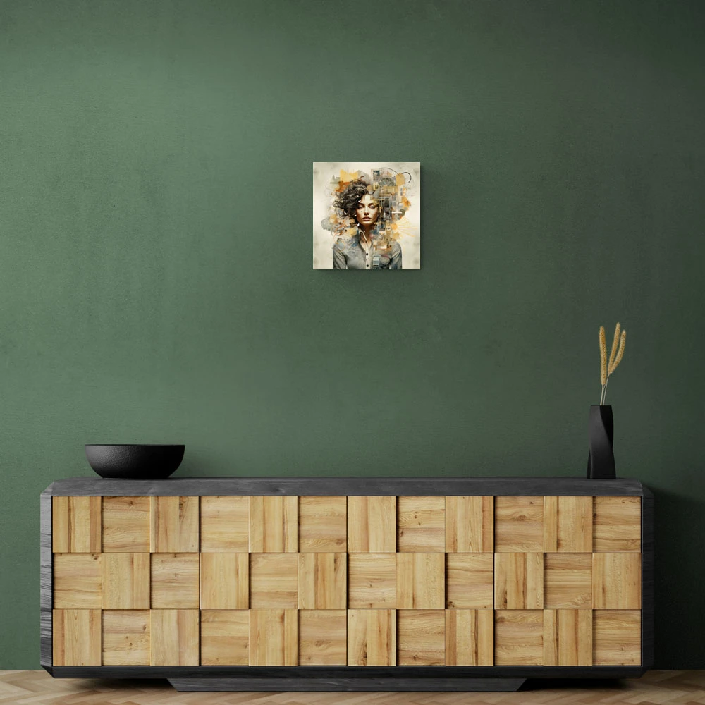 Woman Portrait Collage Wall Art