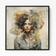 Woman Portrait Collage Wall Art