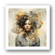 Woman Portrait Collage Wall Art