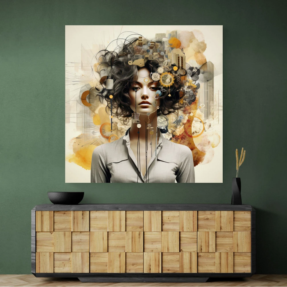 Woman Portrait 3 Collage Wall Art
