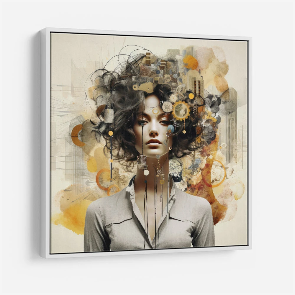Woman Portrait 3 Collage Wall Art
