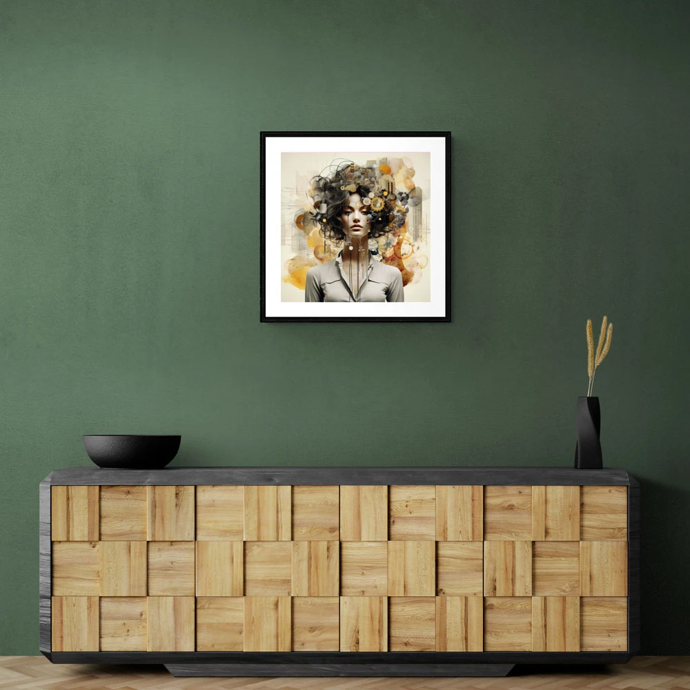 Woman Portrait 3 Collage Wall Art