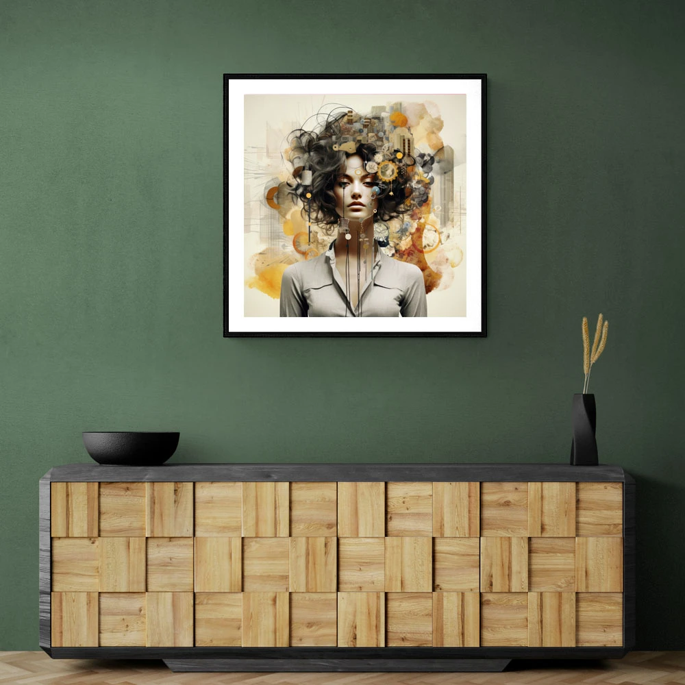 Woman Portrait 3 Collage Wall Art