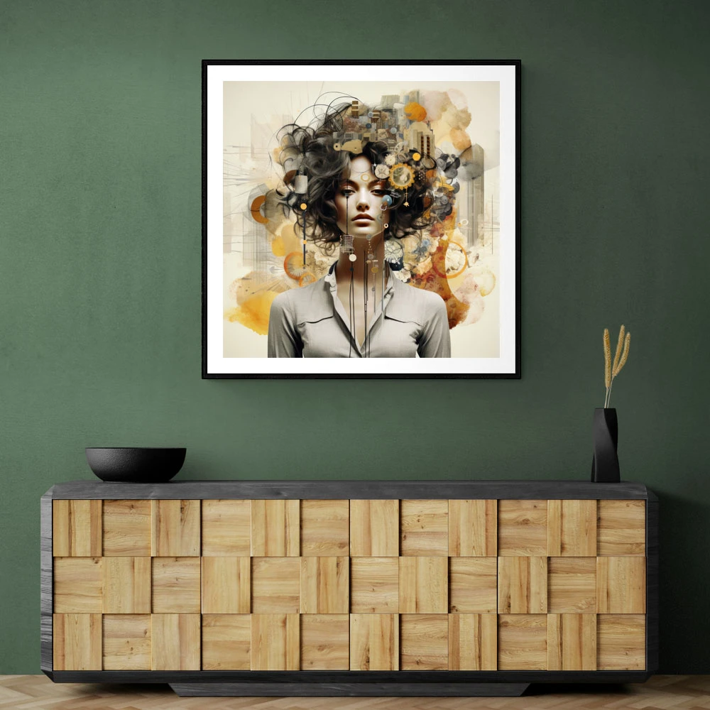 Woman Portrait 3 Collage Wall Art