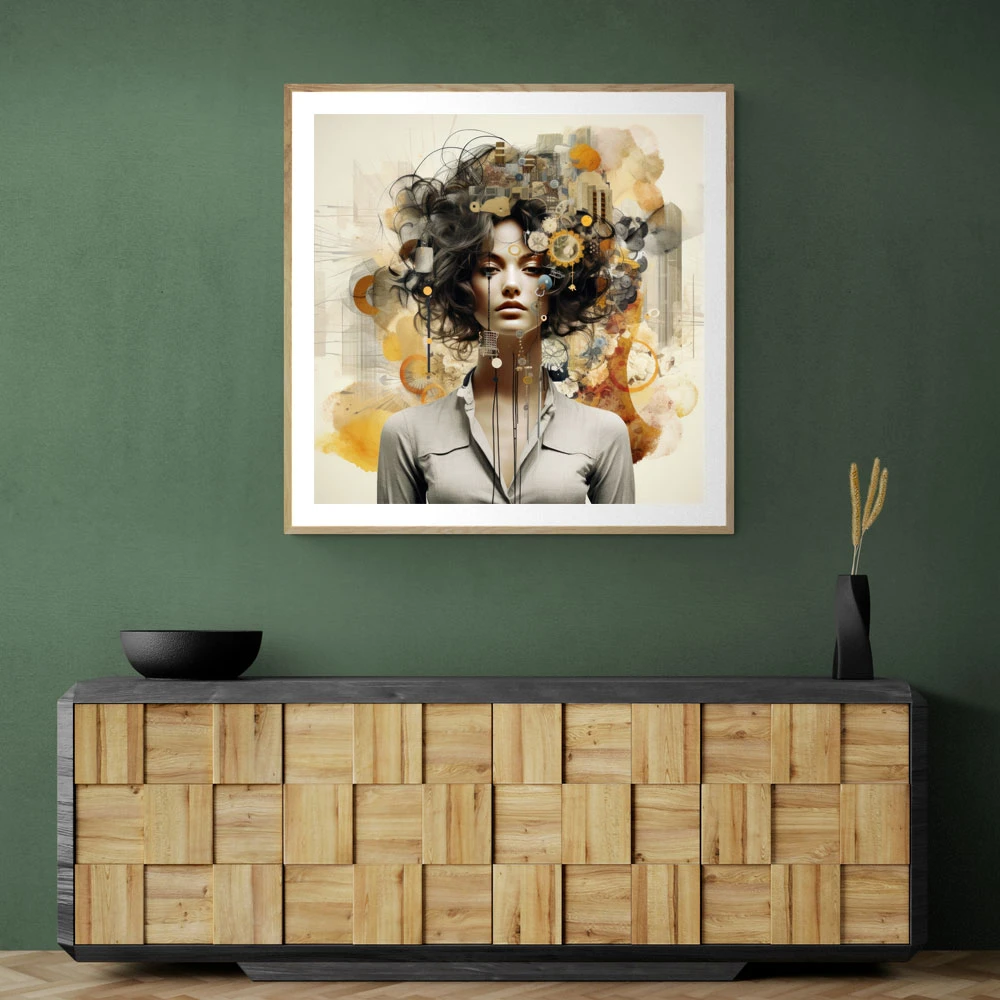 Woman Portrait 3 Collage Wall Art