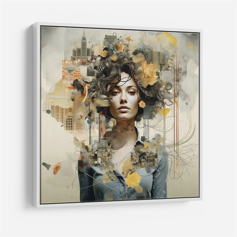 Woman Portrait 4 Collage Wall Art