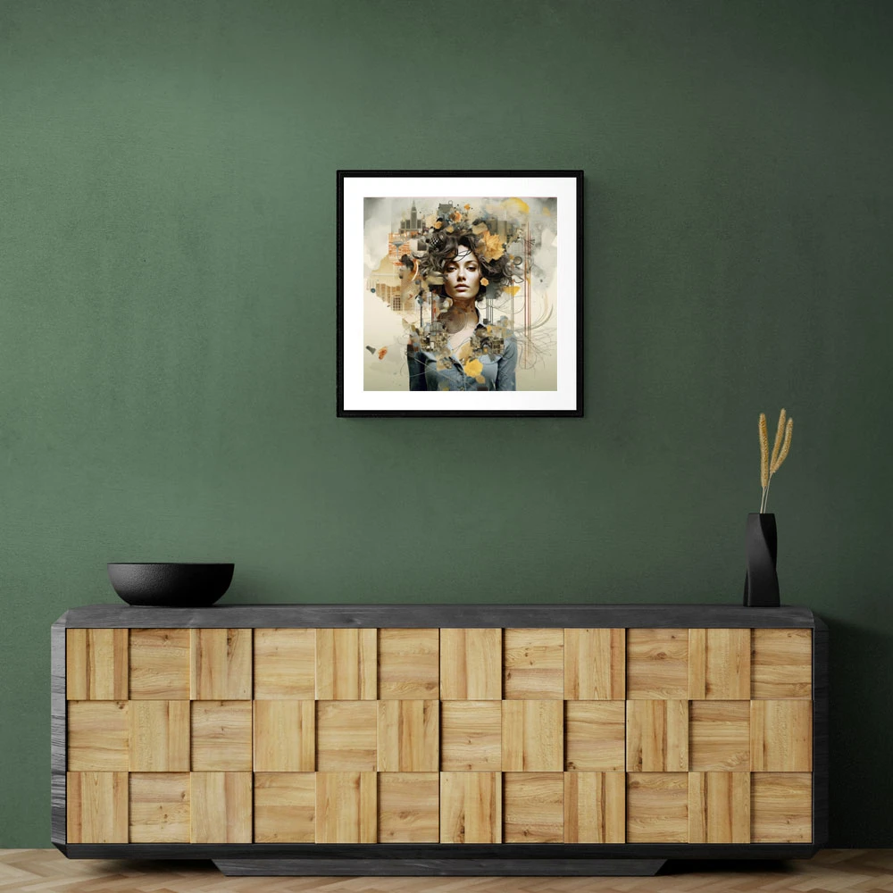 Woman Portrait 4 Collage Wall Art