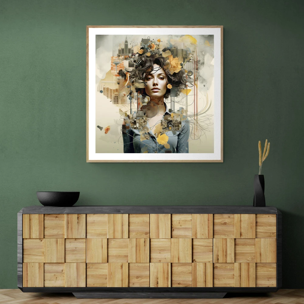 Woman Portrait 4 Collage Wall Art